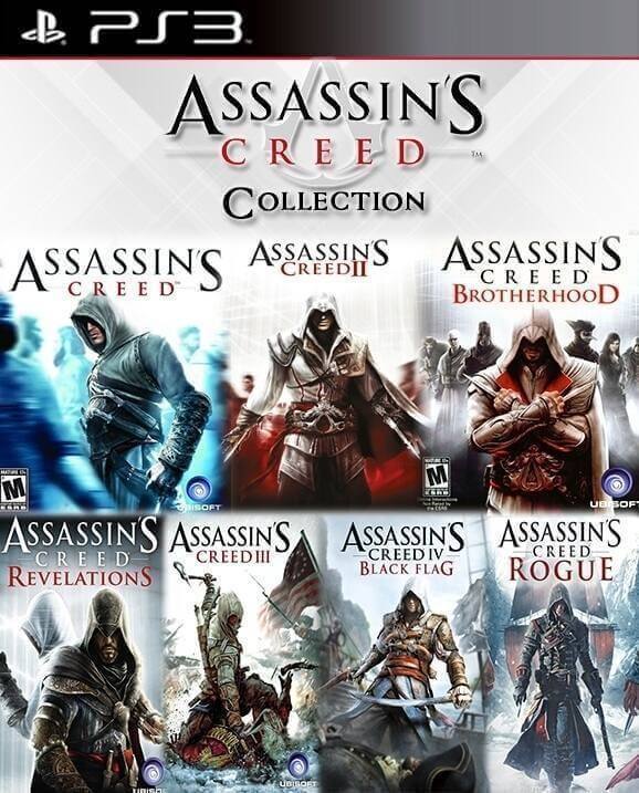 saga de ps 3 e ps4 do Assassins Creed - único barbada