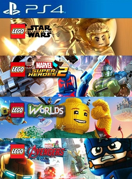 PACK LEGO VOL 1 4 JUEGOS EN 1 PS4, PS4 Digital Perú