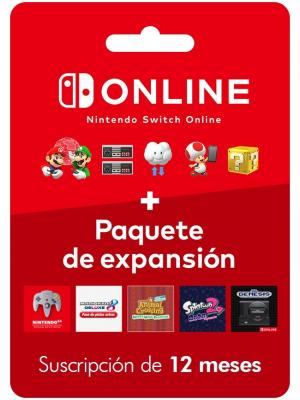 Nintendo Membresia 12 meses mas paquete de expansion